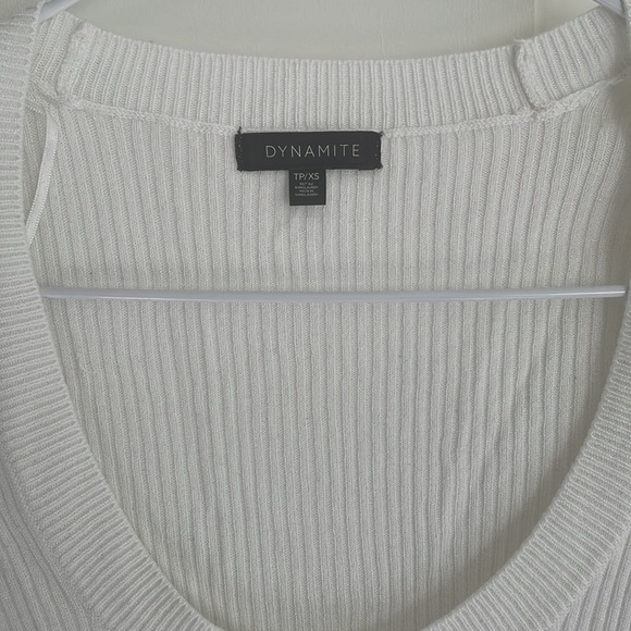 Dynamite knit like top size XS white - Picture 2 of 2